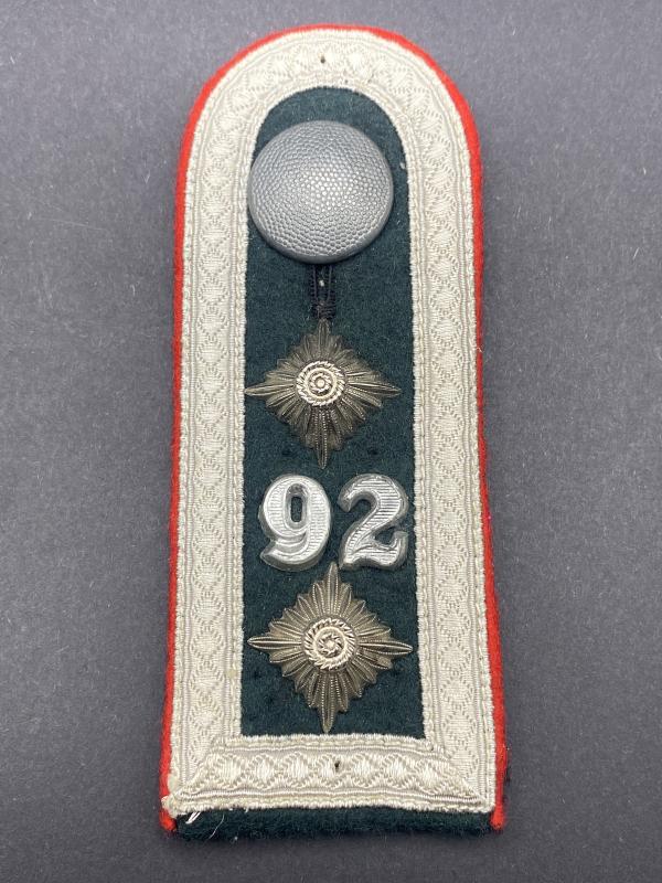 Oberfeldwebel Artillery Regiment 92 Shoulder Board