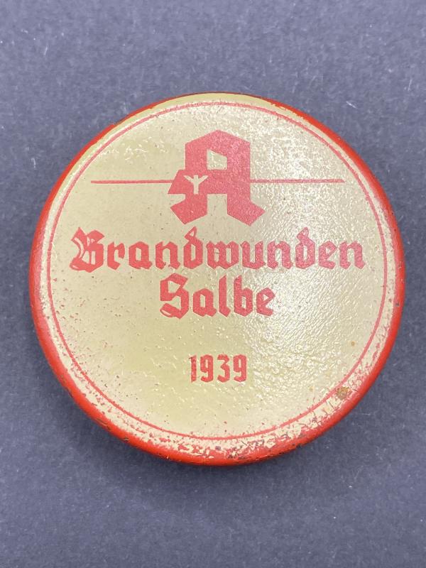 German Army “Brandwunden Salbe” Burns Ointment Tin