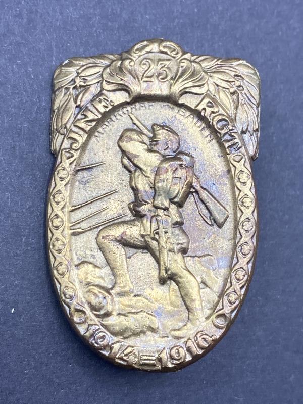 WW1 Hungarian Army 23rd Infantry Regiment Commemorative Cap Badge