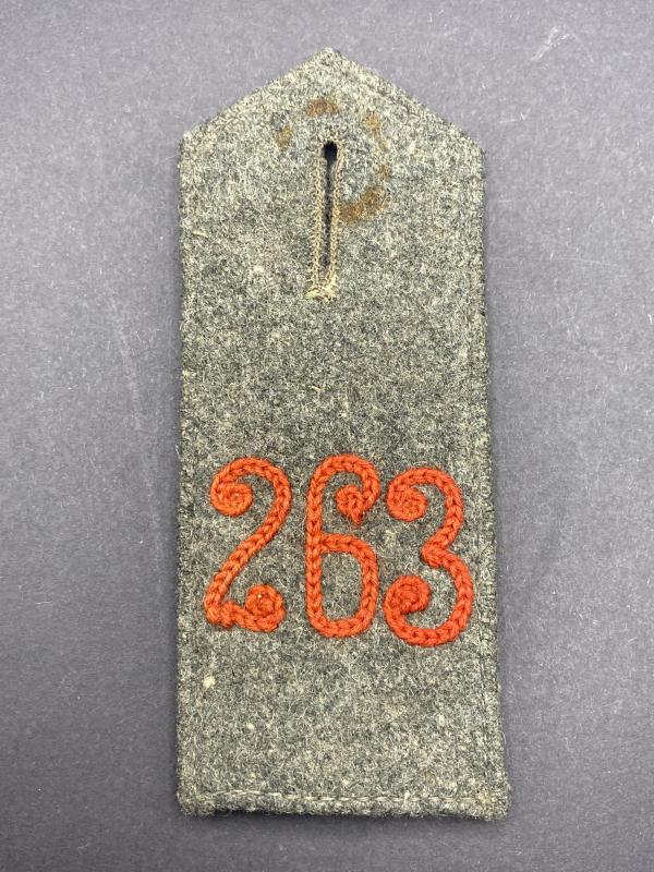 WW1 Imperial German Army 263 Regiment Shoulder Board