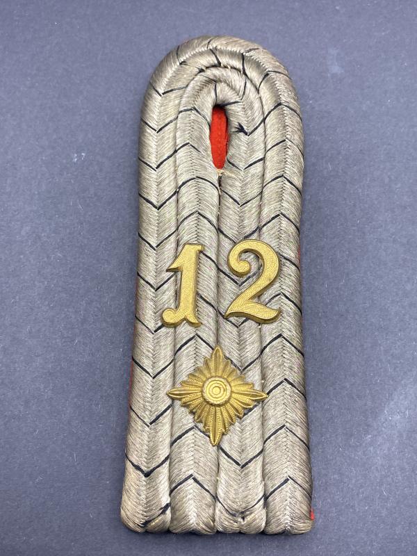 WW1 Imperial German Army Oberleutnant Shoulder Board 12 Artillery Regiment