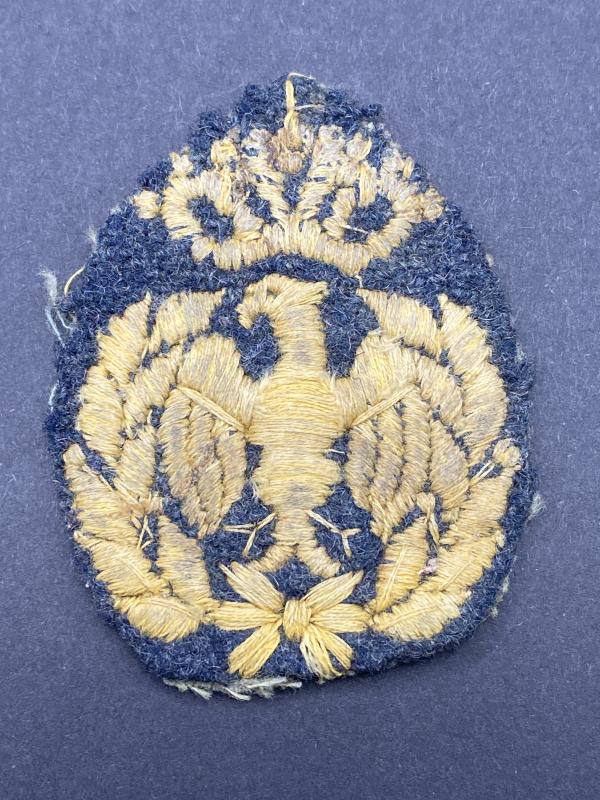 WW2 Italian Airforce Cloth Cap Badge