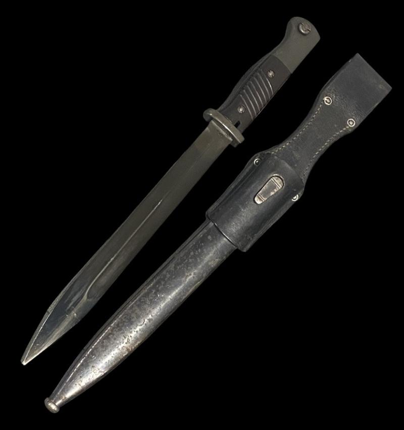 German K98K Bayonet & Scabbard With Leather Frog Elite-Diamant 1938