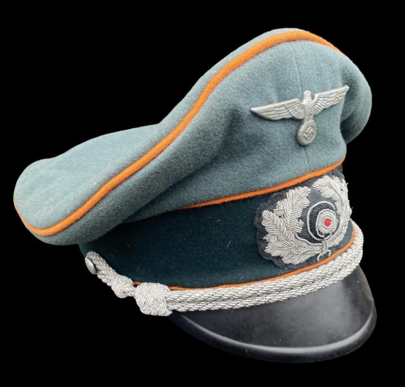 Feldgendarmerie Officers Visor Cap August Müller Munchen