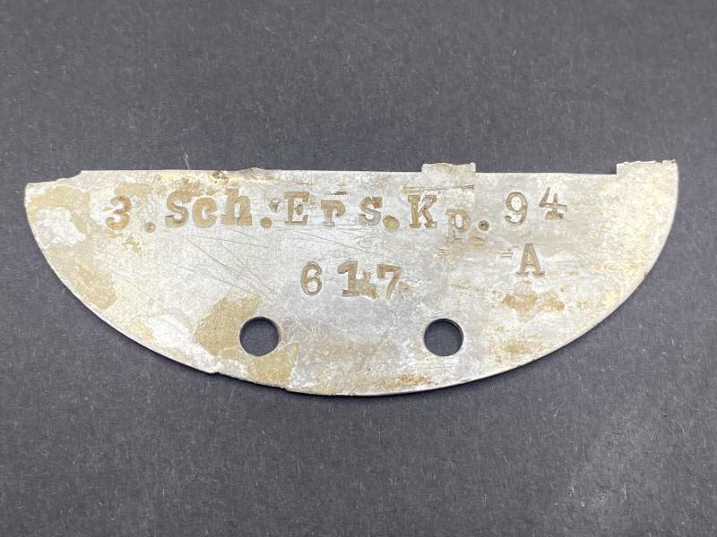 German Army ID Tag 3.Sch.Ers.Kp.94 Courland
