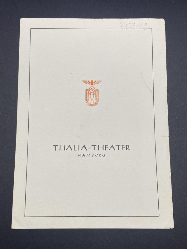 Thalia-Theater Hamburg Programme Leaflet 1943
