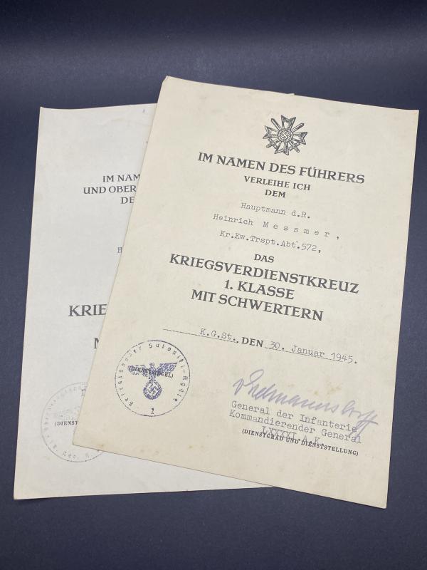 Large Grouping Hauptmann Heinrich Messmer Armee-Sanitäts-Abt.552 Served in Greece