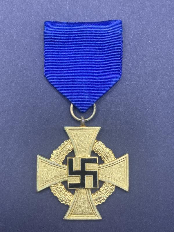 German 40 Year Service Cross With Ribbon