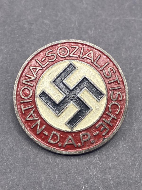 NSDAP Zinc Party Members Badge M1/34 Karl Wurster