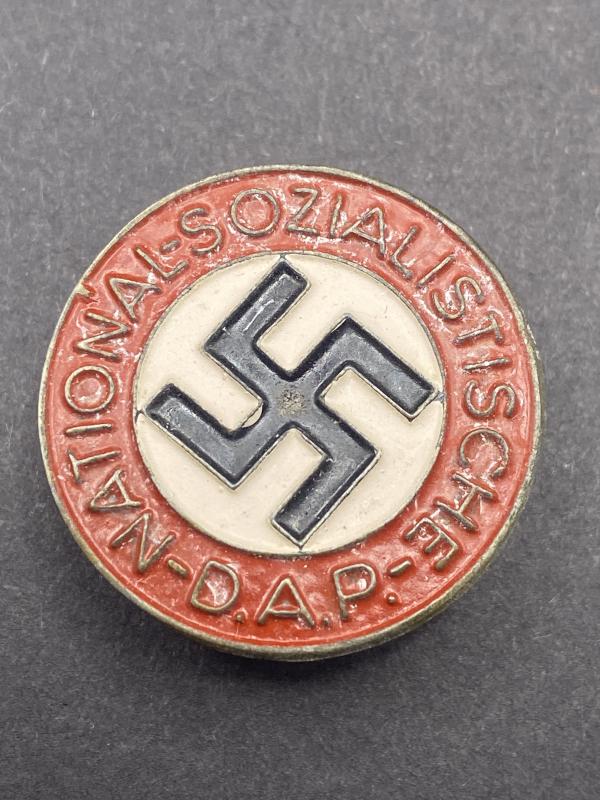 NSDAP Zinc Party Members Badge Lapel Type M1/42 Kerbach & Israel