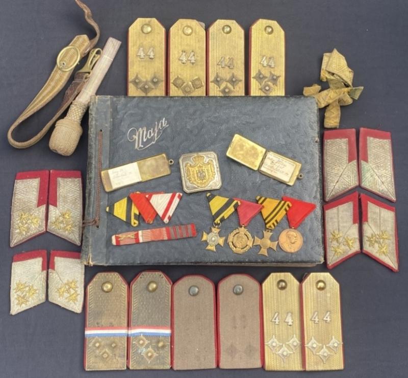 Huge Personal Group Austro Hungarian/ Kingdom of Yugoslavia Grouping to Father & Son