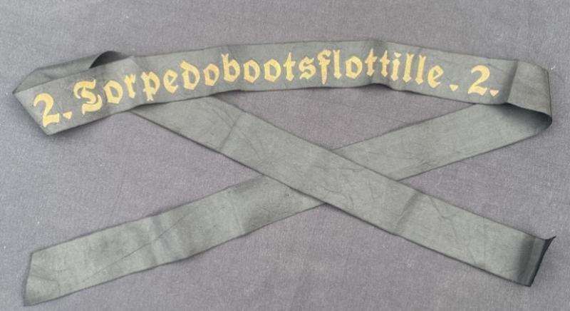 WW2 Kriegsmarine 2.Torpedobootsflottille.2 Cap Tally