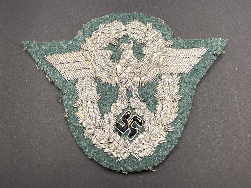 Schutzpolizei or Gendarmerie Officers Bullion Wire Sleeve Eagle