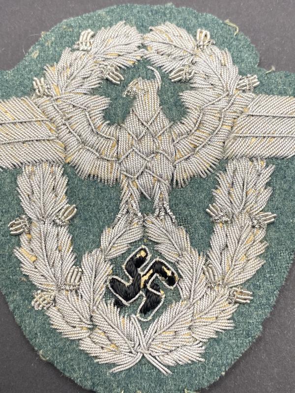 Schutzpolizei or Gendarmerie Officers Bullion Wire Sleeve Eagle