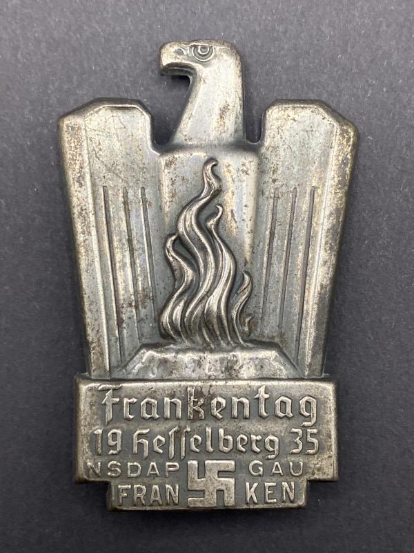 Frankentag Hesselberg 1935 NSDAP Day Badge