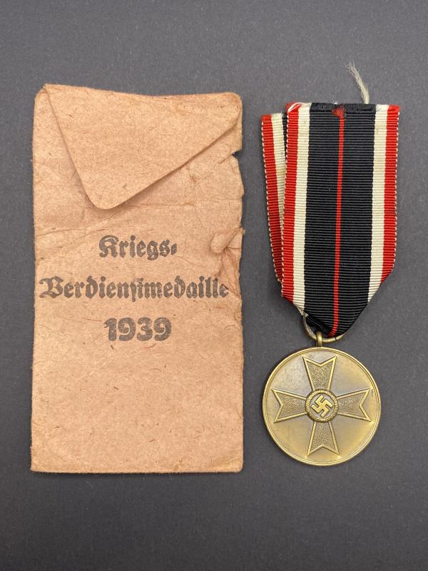 War Merit Medal 1939 With Packet Franz Klamt & Sohne Gablonz