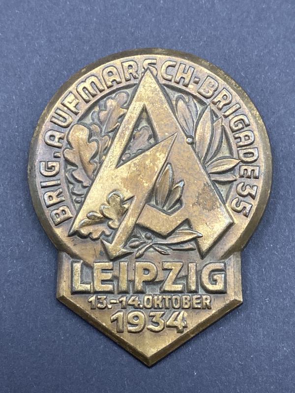 SA Aufmarsch-Brigade 35 Leipzig 1934 Day Badge