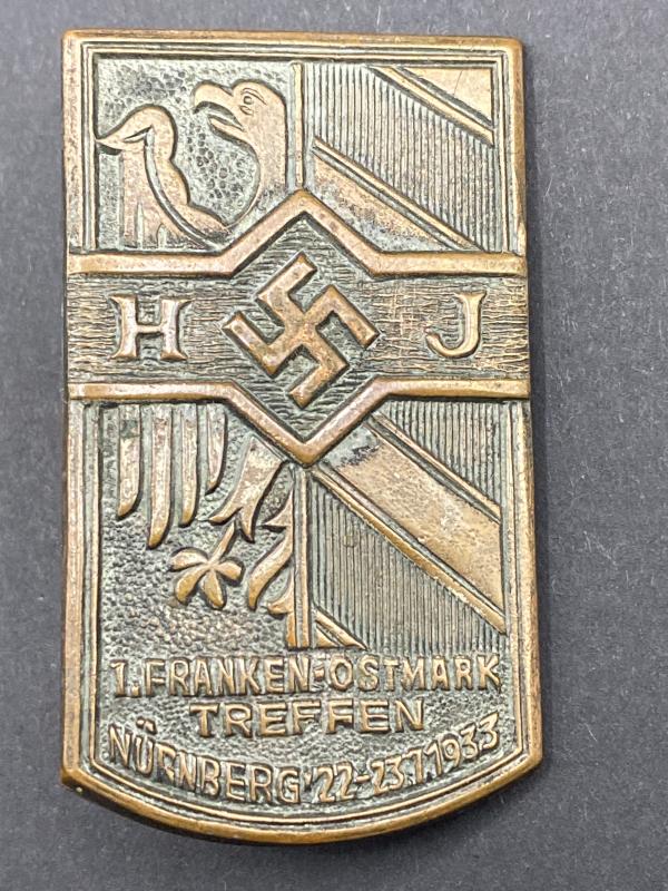 HJ Franken Ostmark Treffen 1933 Day Badge
