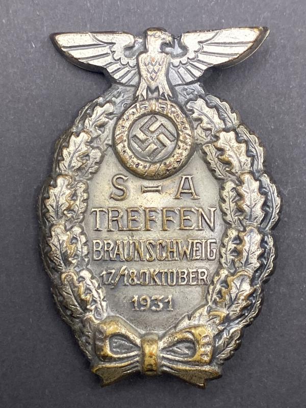 Rare SA Treffen Braunschweig 1931 Day Badge