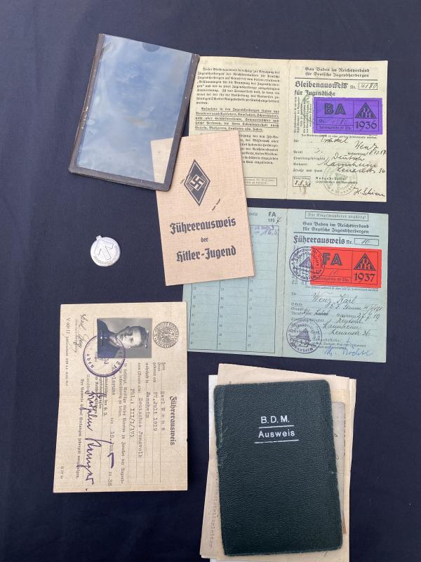 HJ & BDM Brother and Sister Ausweis Cards
