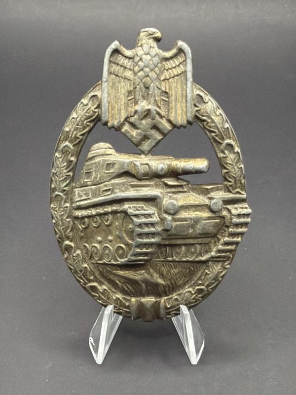 Panzer Assault Badge in Bronze Karl Wurster