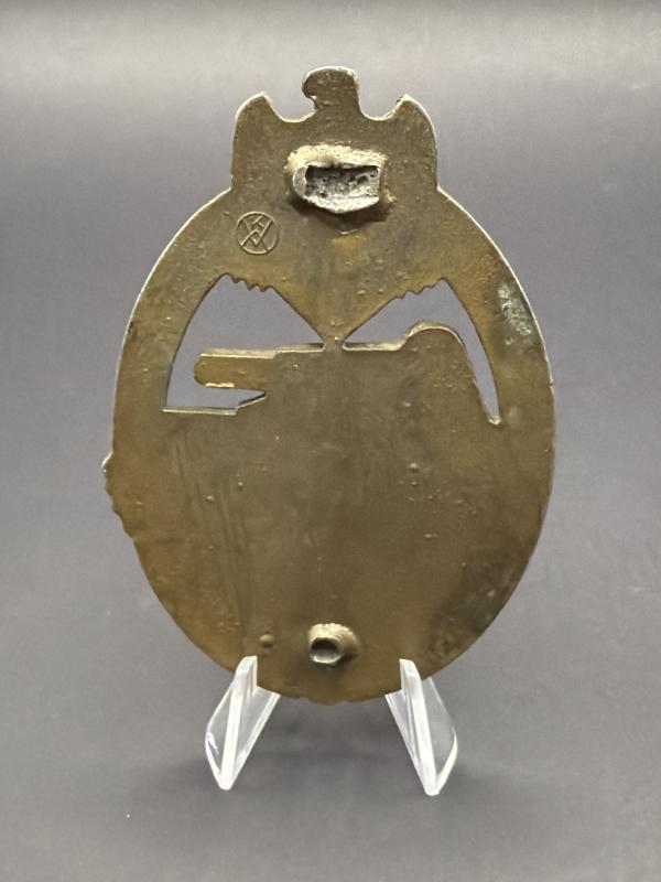 Panzer Assault Badge in Bronze Karl Wurster