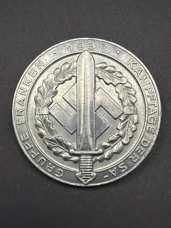 Gruppe Franken 1938 Kampftage Der SA Day Badge