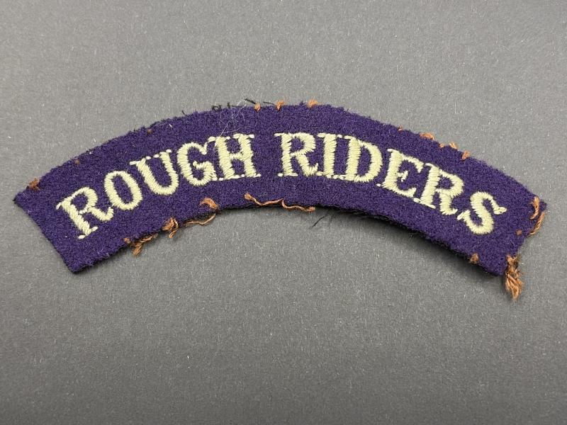 WW2 Rough Riders Shoulder Title