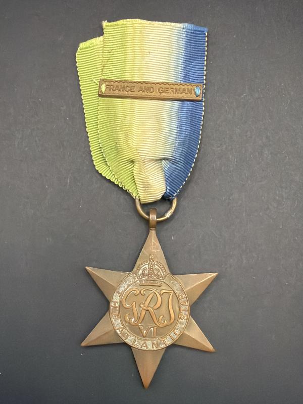 WW2 Atlantic Star With France & Germany Bar