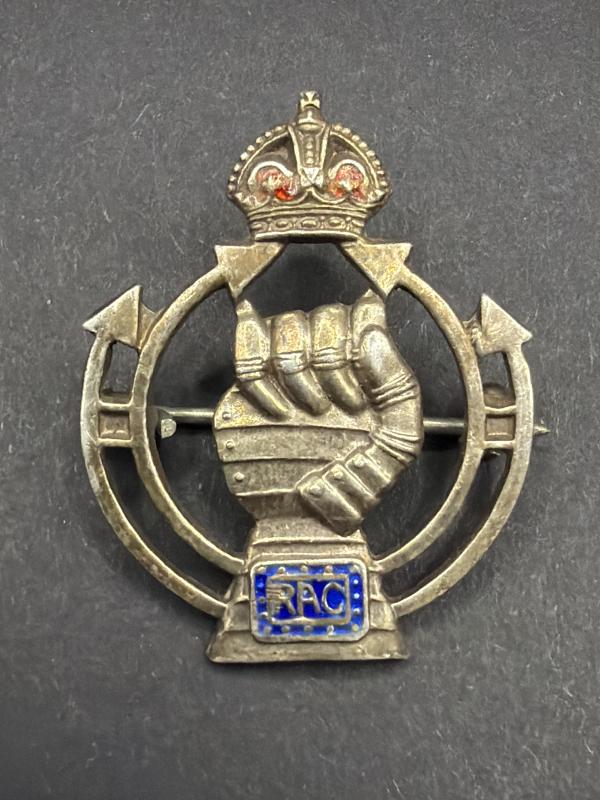 Sterling Silver Royal Armoured Corps Sweet Heart Badge
