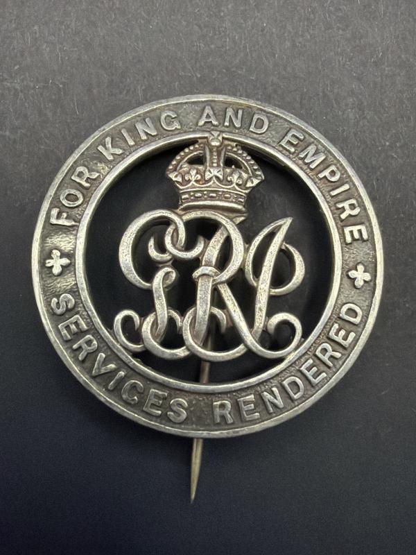 WW1 Services Rendered Wound Badge