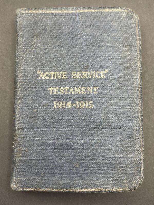WW1 Naval Active Service Testament 1914-1915