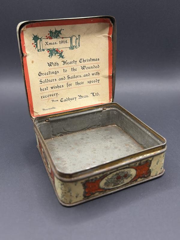 WW1 Cadbury Bros Ltd 1914 Gift Tin For The Forces