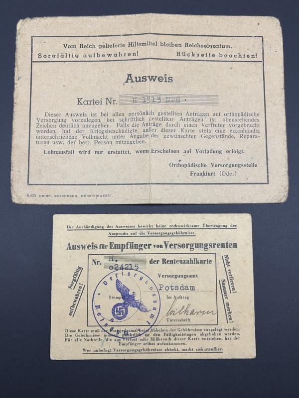 German Army Wehrpass Soldat Wolfgang Hellriegel Inf.Rgt.257