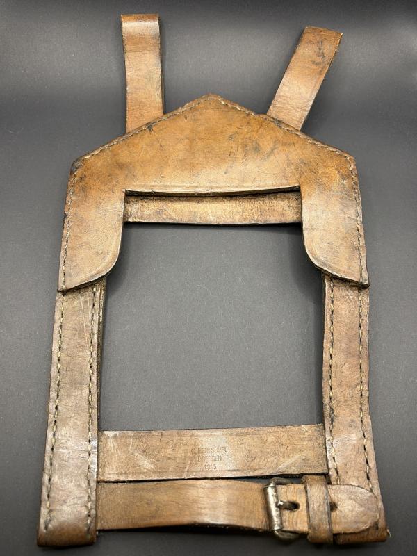 German Army Brown Leather Entrenchment Tool Cover 1915 Dated