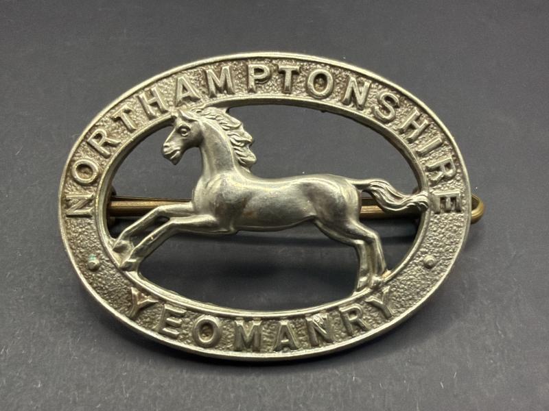 WW1 Period Northamptonshire Yeomanry Cap Badge