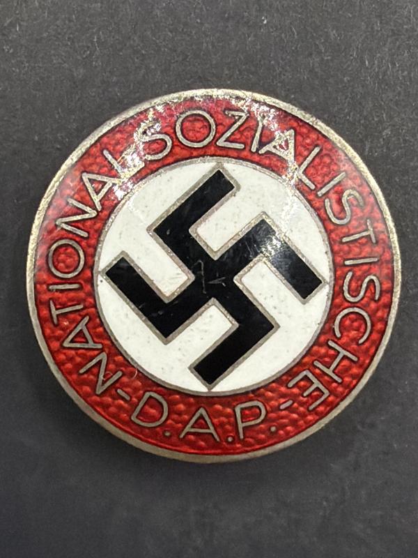 NSDAP Party Badge M1/72 Fritz Zimmermann