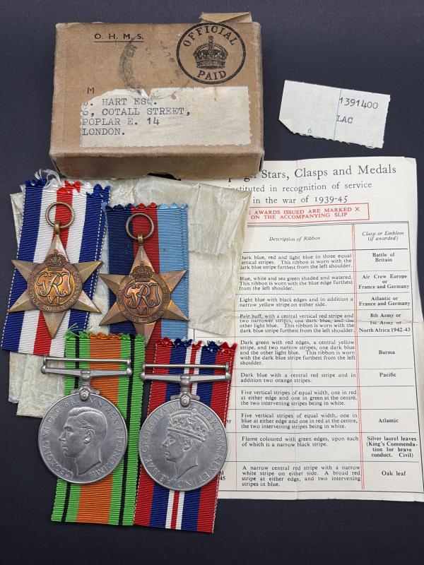 Medal Group 1391400 LAC Hart RAF