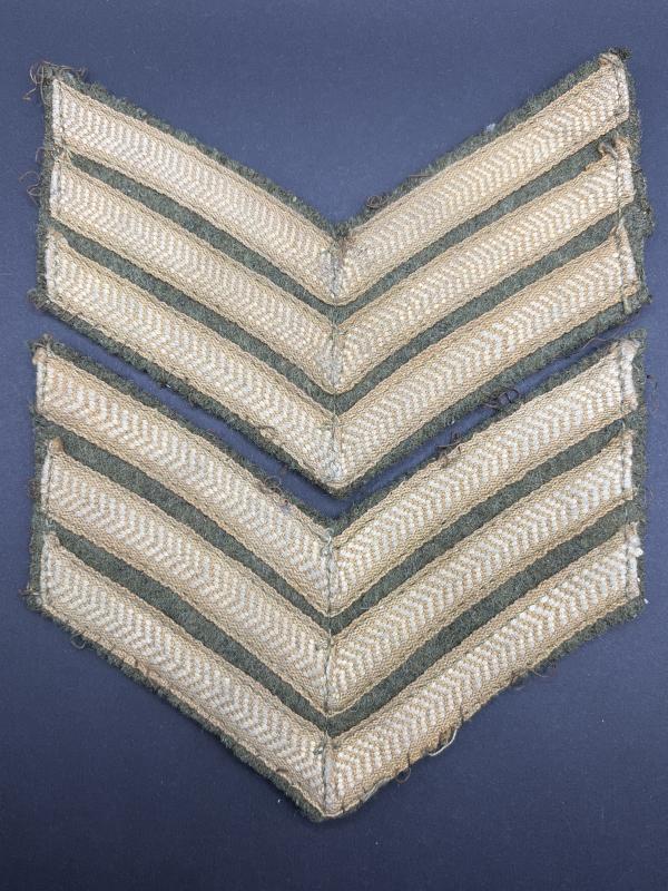 Pair of Battle Dress Sergeants Sleeve Chevrons
