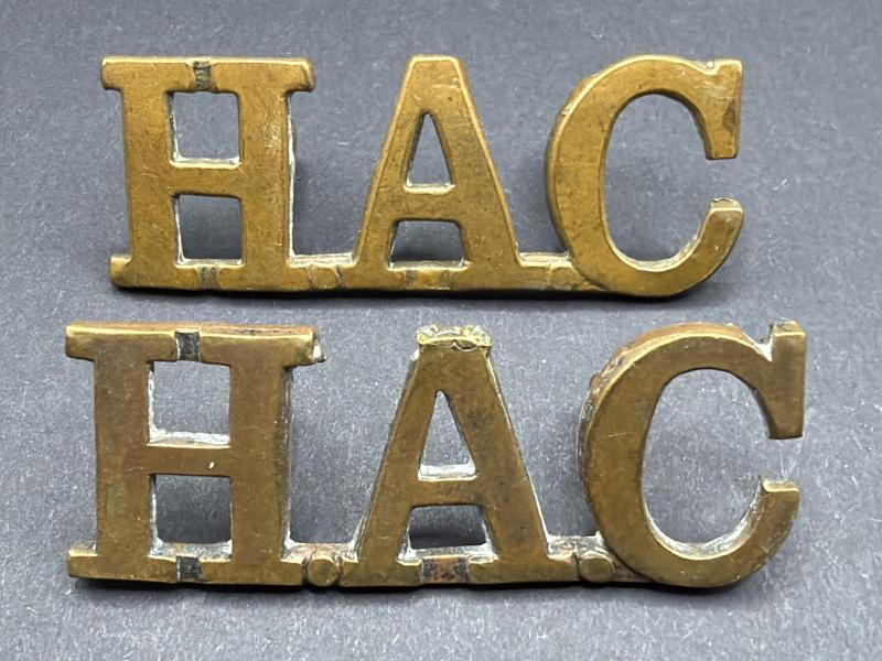 WW1 Honorary Artillery Company Epaulette Titles