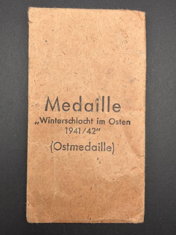 Eastern Front Campaign Medal Packet Rudolf Souval Wein
