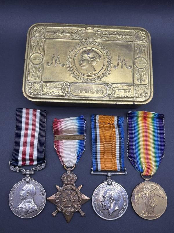 Military Medal Grouping William J Hodges Somerset Light Infantry KIA 1917
