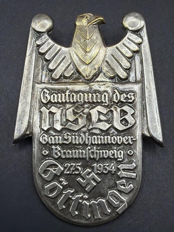 NSDAP Teachers League NSLB Braunschweig Gottingen Dsy Badge