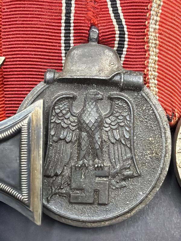 German Medal Bar EK2, Ost Medal & Crusade on Communism Award