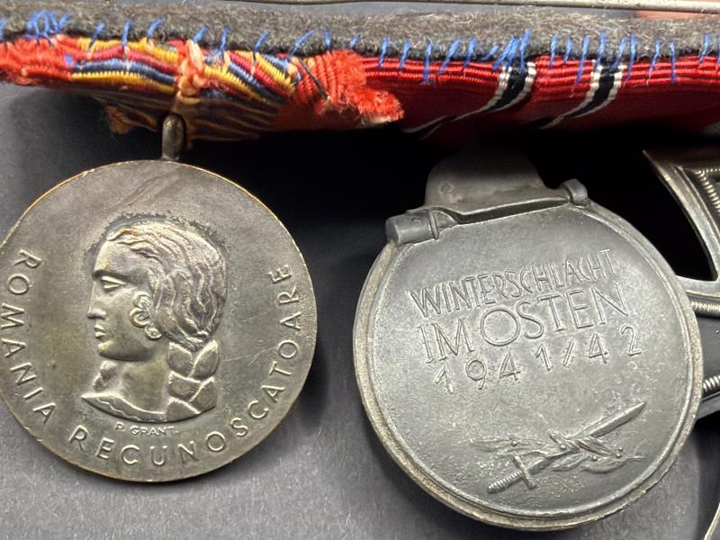 German Medal Bar EK2, Ost Medal & Crusade on Communism Award