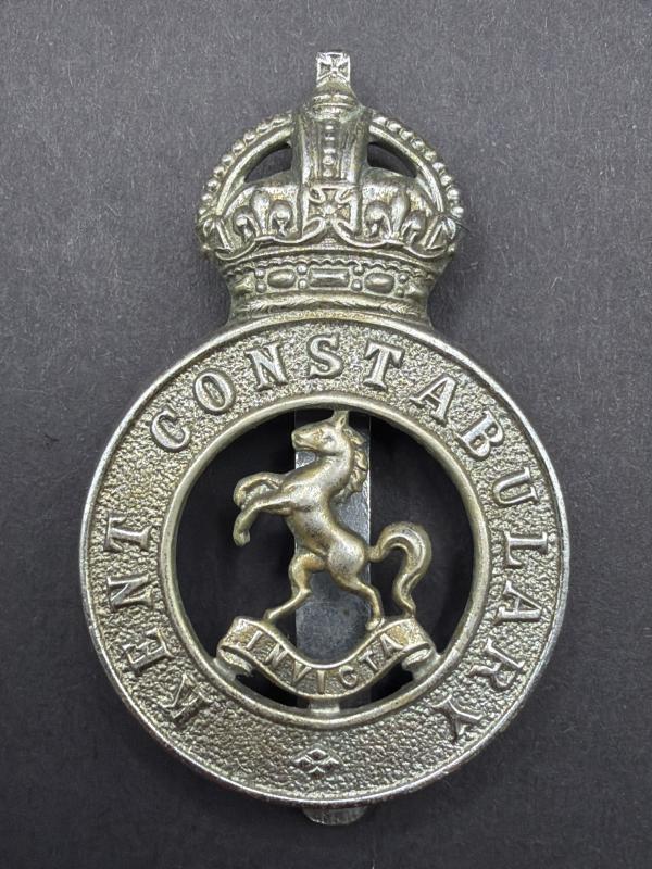 WW2 Kings Crown Kent Constabulary Cap Badge