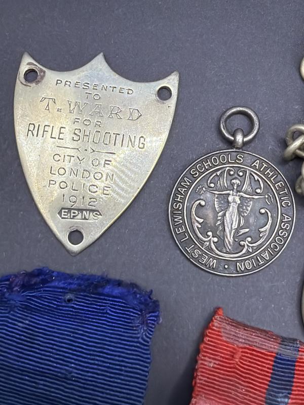 Large Victorian/ Edwardian Police Grouping PC T Ward City of London Police