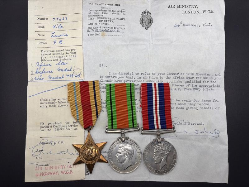 Medal Group F/Lt Percy Edward Lawrie 77623 RAF Special Branch