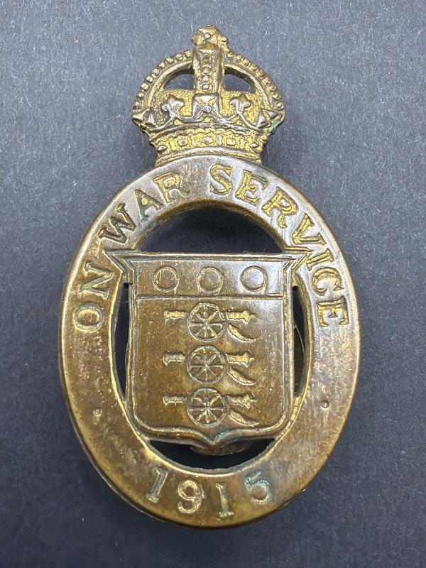 WW1 On War Service 1915 Lapel Badge