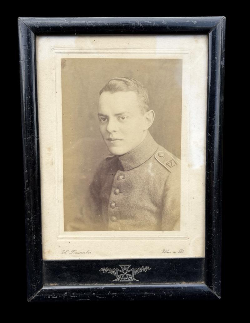 WW1 Imperial German Portrait in Frame